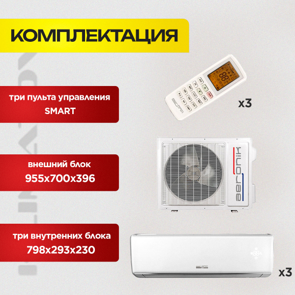 Рейтинг мультисплит-систем на 2 комнаты в Москве